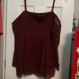 NWOT Torrid Cold Shoulder Top